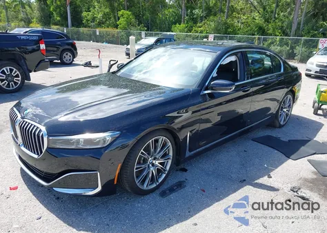 2021 BMW 740I z USA, uszkodzony, nr VIN WBA7T2C04MCE56407